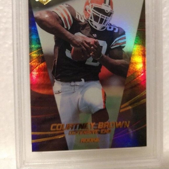 2000 Collector's Edge Supreme COURTNEY BROWN Rookie Graded NM-MT 8 #U154 - Picture 3 of 7